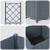 Ghiveci de grădină cu trellis Gri deschis 40 x 40 x 143 cm PP GartenMobel Dekor