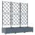 Ghiveci de grădină cu trellis 3 pcs Gri deschis GartenMobel Dekor