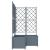 Ghiveci de grădină cu trellis 3 pcs Gri deschis GartenMobel Dekor