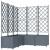 Ghiveci de grădină cu trellis 5 pcs Gri deschis GartenMobel Dekor