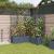 Ghiveci de grădină cu trellis 5 pcs Gri deschis GartenMobel Dekor