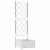 Ghiveci de grădină cu trellis Alb 40 x 40 x 125.5 cm PP GartenMobel Dekor