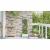 Ghiveci de grădină cu trellis Alb 40 x 40 x 125.5 cm PP GartenMobel Dekor