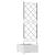 Ghiveci de grădină cu trellis Alb 40 x 40 x 125.5 cm PP GartenMobel Dekor