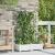 Ghiveci de grădină cu trellis 2 pcs Alb 80 x 40 x 125.5 cm PP GartenMobel Dekor