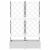 Ghiveci de grădină cu trellis 2 pcs Alb 80 x 40 x 125.5 cm PP GartenMobel Dekor
