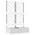 Ghiveci de grădină cu trellis 2 pcs Alb 80 x 40 x 125.5 cm PP GartenMobel Dekor