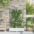 Ghiveci de grădină cu trellis 2 pcs Alb 80 x 40 x 125.5 cm PP GartenMobel Dekor