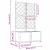 Ghiveci de grădină cu trellis 2 pcs Alb 80 x 40 x 143 cm PP GartenMobel Dekor