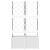 Ghiveci de grădină cu trellis 2 pcs Alb 80 x 40 x 143 cm PP GartenMobel Dekor