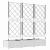 Ghiveci de grădină cu trellis 3 pcs Alb 120 x 40 x 125.5 cm PP GartenMobel Dekor