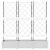 Ghiveci de grădină cu trellis 3 pcs Alb 120 x 40 x 125.5 cm PP GartenMobel Dekor