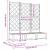 Ghiveci de grădină cu trellis 3 pcs Alb 120 x 40 x 125.5 cm PP GartenMobel Dekor