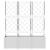 Ghiveci de grădină cu trellis 3 pcs Alb 120 x 40 x 143 cm PP GartenMobel Dekor