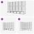 Ghiveci de grădină cu trellis 5 pcs Alb 120 x 120 x 125.5 cm PP GartenMobel Dekor
