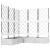 Ghiveci de grădină cu trellis 5 pcs Alb 120 x 120 x 125.5 cm PP GartenMobel Dekor