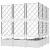 Ghiveci de grădină cu trellis 5 pcs Alb 120 x 120 x 125.5 cm PP GartenMobel Dekor