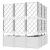Ghiveci de grădină cu trellis 5 pcs Alb 120 x 120 x 143 cm PP GartenMobel Dekor