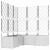 Ghiveci de grădină cu trellis 5 pcs Alb 120 x 120 x 143 cm PP GartenMobel Dekor