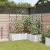 Ghiveci de grădină cu trellis 5 pcs Alb 120 x 120 x 143 cm PP GartenMobel Dekor