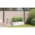 Ghivece pentru grădină Alb 120 x 40 x 37.5 cm Oțel GartenMobel Dekor
