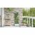 Ghivece pentru grădină Alb 40 x 40 x 126 cm Oțel GartenMobel Dekor