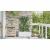 Ghivece pentru grădină Alb 80 x 40 x 142 cm Oțel GartenMobel Dekor