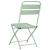 Scaun pliabil pentru grădină 2 pcs Verde 55 x 56.5 x 91cm Oțel GartenMobel Dekor