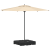 Set bază pentru parasol cantilever 2 pcs Negru 88 x 88 x 19 cm GartenMobel Dekor
