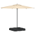 Set Bază Umbrelă 2 pcs Negru 88.5 x 88.5 x 12 cm Plastic GartenMobel Dekor