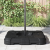 Set Bază Umbrelă 2 pcs Negru 88.5 x 88.5 x 12 cm Plastic GartenMobel Dekor