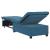Canapea extensibilă albastru 67 x 194 x 38 cm Catifea GartenMobel Dekor