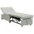 Canapea extensibilă Gri deschis 67 x 194 x 38 cm Catifea GartenMobel Dekor