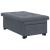 Canapea extensibilă Gri închis 67 x 194 x 38 cm Catifea GartenMobel Dekor