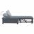Canapea extensibilă Gri închis 67 x 194 x 38 cm Catifea GartenMobel Dekor