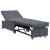 Canapea extensibilă Gri închis 67 x 194 x 38 cm Catifea GartenMobel Dekor