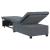 Canapea extensibilă Gri închis 67 x 194 x 38 cm Catifea GartenMobel Dekor