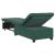 Canapea extensibilă Verde închis 67 x 194 x 38 cm Catifea GartenMobel Dekor