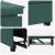 Canapea extensibilă Verde închis 67 x 194 x 38 cm Catifea GartenMobel Dekor