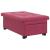 Canapea extensibilă bordo 67 x 194 x 38 cm Catifea GartenMobel Dekor