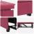 Canapea extensibilă bordo 67 x 194 x 38 cm Catifea GartenMobel Dekor