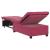 Canapea extensibilă bordo 67 x 194 x 38 cm Catifea GartenMobel Dekor