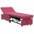 Canapea extensibilă bordo 67 x 194 x 38 cm Catifea GartenMobel Dekor