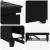 Canapea extensibilă Negru 67 x 194 x 38 cm Catifea GartenMobel Dekor