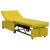 Canapea extensibilă Galben 67 x 194 x 38 cm Catifea GartenMobel Dekor