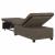 Canapea extensibilă Gri închis 67 x 194 x 38 cm GartenMobel Dekor