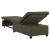 Canapea extensibilă Verde militar 67 x 194 x 38 cm GartenMobel Dekor