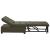 Canapea extensibilă Verde militar 67 x 194 x 38 cm GartenMobel Dekor