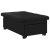 Pat canapea cu pernă Negru 67 x 194 x 82 cm placaj GartenMobel Dekor