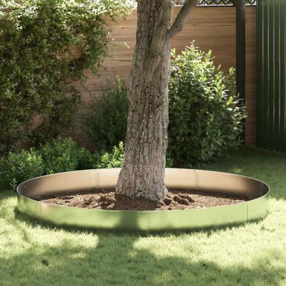 Borduri pentru gazon 10 pcs Argintiu 100 x 25 x 0.07 cm GartenMobel Dekor
